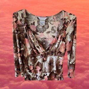 George Stretch Women's Hi-Low Floral Top